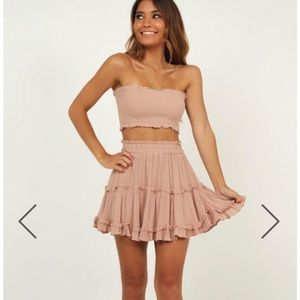 Two Piece Set - Skirt & Bandeau top